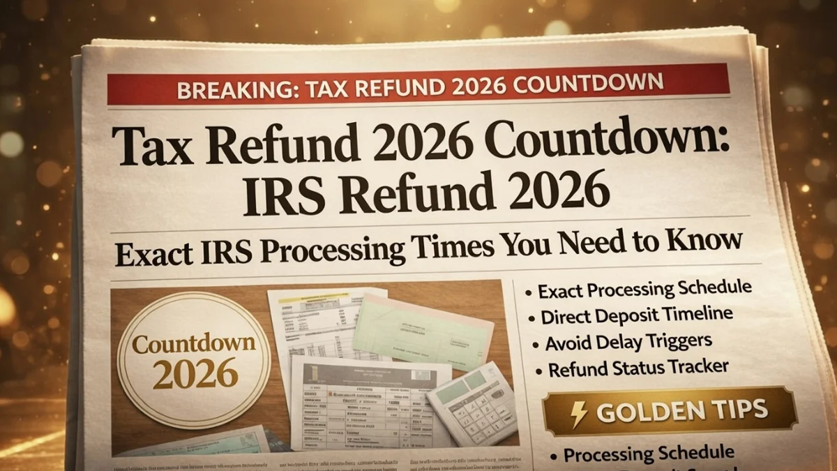 2026 Tax Refund, IRS Refund Timeline, IRS Refund Status 2026, Official IRS Schedule, When Will IRS Refund Arrive, IRS Direct Deposit, Tax Refund Delay, Where's My Refund, US Tax News